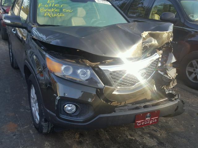 5XYKTCA62CG260483 - 2012 KIA SORENTO BA GREEN photo 9