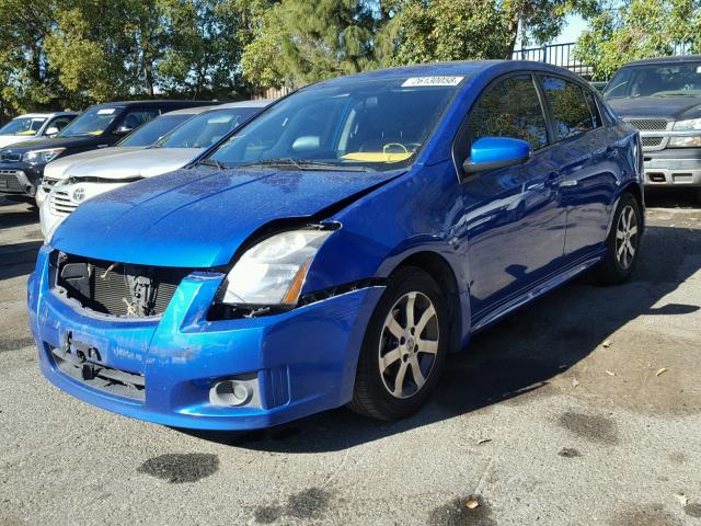 3N1AB6AP8CL669866 - 2012 NISSAN SENTRA 2.0 BLUE photo 2