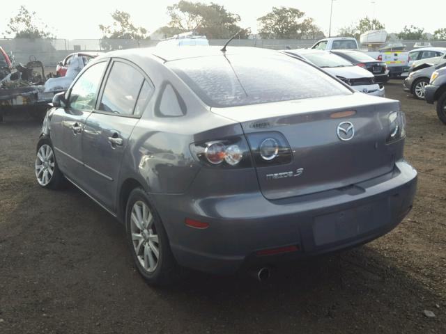 JM1BK32G271628726 - 2007 MAZDA 3 I GRAY photo 3