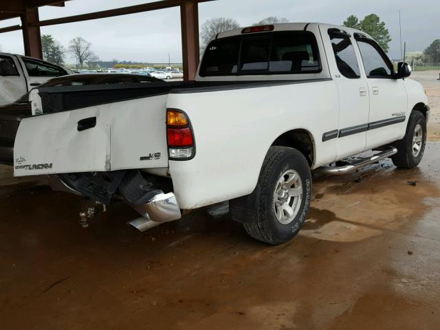 5TBRT34111S133828 - 2001 TOYOTA TUNDRA ACC WHITE photo 4