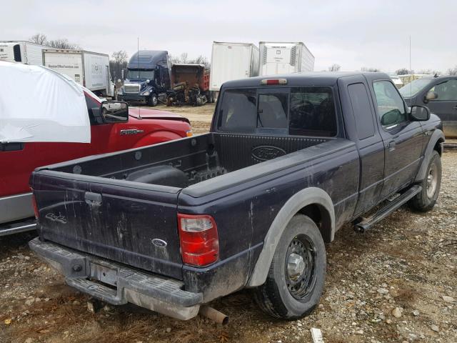 1FTZR45E53PA67262 - 2003 FORD RANGER SUP BLUE photo 4