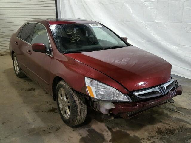 1HGCM567X6A100100 - 2006 HONDA ACCORD EX MAROON photo 1