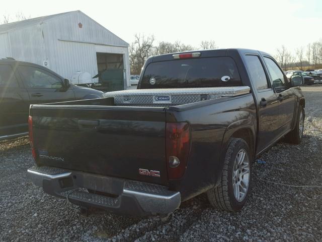 1GTCS13EX78250989 - 2007 GMC CANYON BLACK photo 4