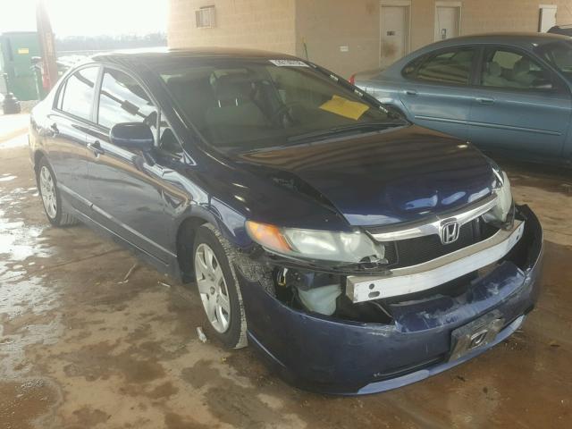 1HGFA16526L046714 - 2006 HONDA CIVIC LX BLUE photo 1