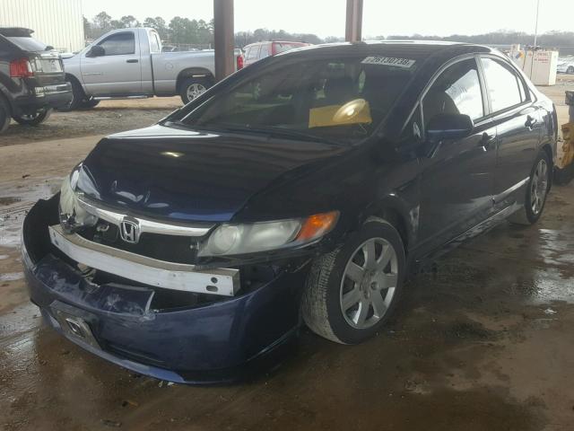 1HGFA16526L046714 - 2006 HONDA CIVIC LX BLUE photo 2