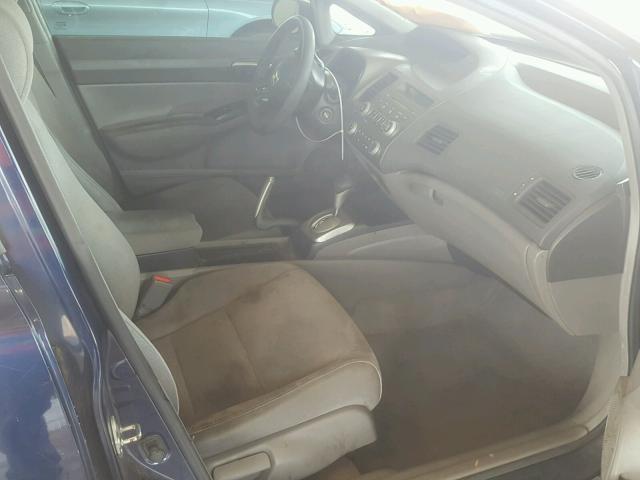 1HGFA16526L046714 - 2006 HONDA CIVIC LX BLUE photo 5