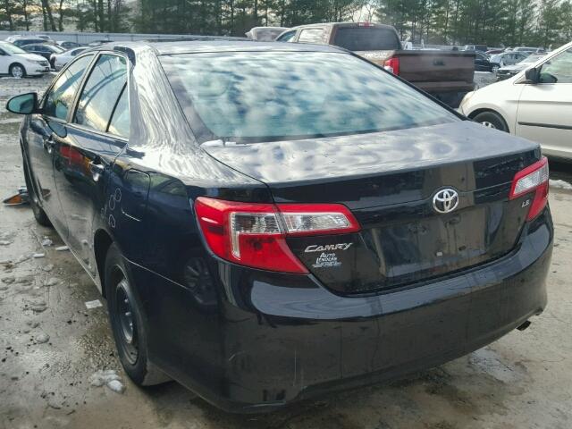 4T1BF1FK1EU312829 - 2014 TOYOTA CAMRY L BLACK photo 3