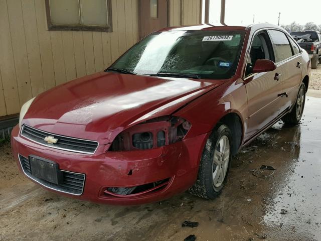 2G1WB58K469234589 - 2006 CHEVROLET IMPALA LS RED photo 2