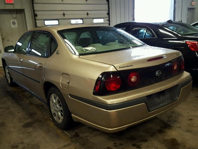 2G1WF52E359201301 - 2005 CHEVROLET IMPALA 金色 照片 3