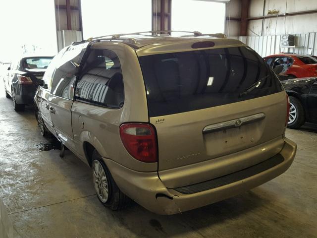 2C8GP64L03R167047 - 2003 CHRYSLER TOWN & COU GOLD photo 3
