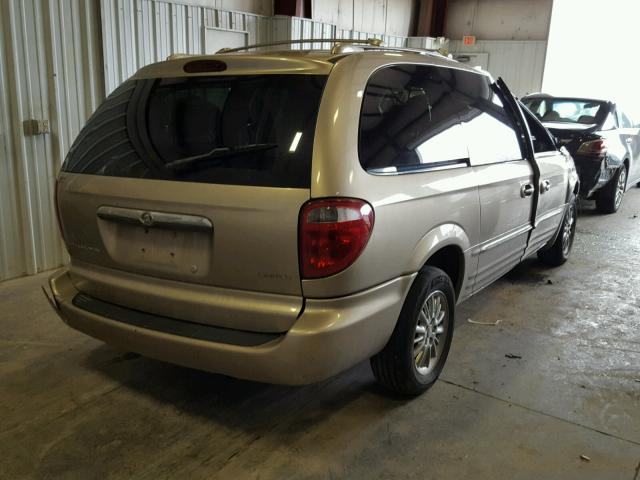 2C8GP64L03R167047 - 2003 CHRYSLER TOWN & COU GOLD photo 4