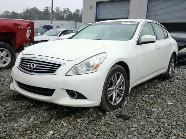 JN1CV6AR5CM978122 - 2012 INFINITI G37 WHITE photo 2