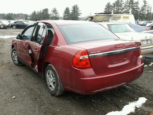 1G1ZS51F86F101755 - 2006 CHEVROLET MALIBU LS MAROON photo 3