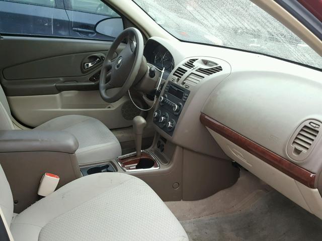 1G1ZS51F86F101755 - 2006 CHEVROLET MALIBU LS მუქწითელი ფოტო 5