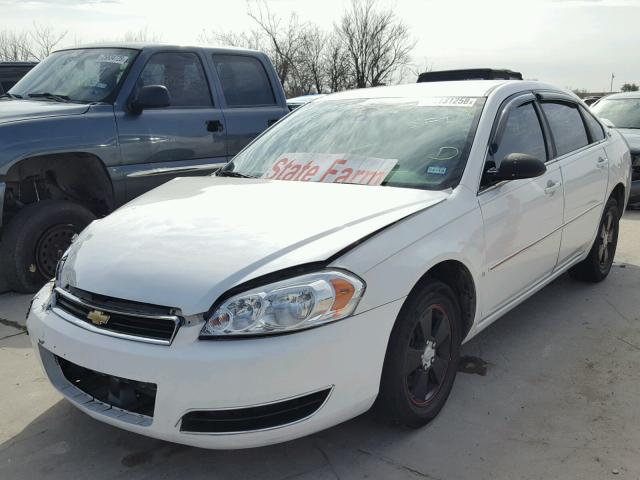 2G1WT55N489176465 - 2008 CHEVROLET IMPALA LT WHITE photo 2