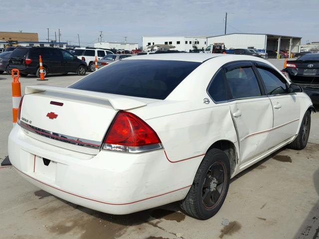 2G1WT55N489176465 - 2008 CHEVROLET IMPALA LT WHITE photo 4