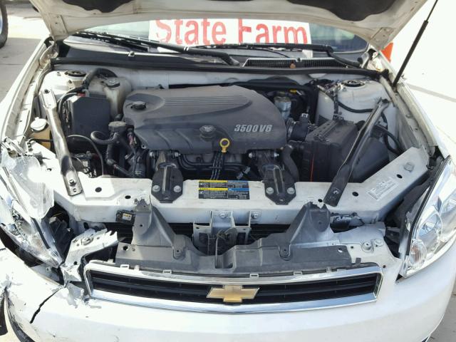 2G1WT55N489176465 - 2008 CHEVROLET IMPALA LT WHITE photo 7