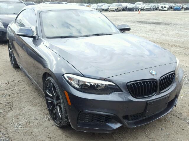 WBA1F9C57GV545542 - 2016 BMW 228 I GRAY photo 1