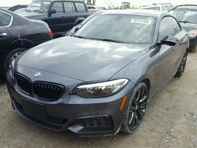 WBA1F9C57GV545542 - 2016 BMW 228 I GRAY photo 2