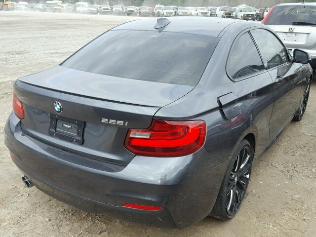 WBA1F9C57GV545542 - 2016 BMW 228 I GRAY photo 4