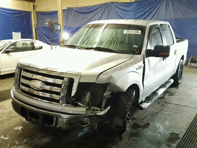 1FTRW12899FA47374 - 2009 FORD F150 SUPER SILVER photo 2