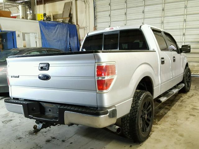 1FTRW12899FA47374 - 2009 FORD F150 SUPER SILVER photo 4