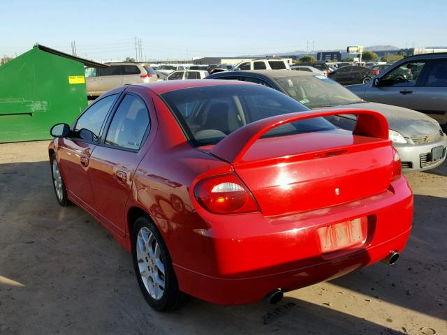 1B3ES66S43D202222 - 2003 DODGE NEON SRT-4 RED photo 3