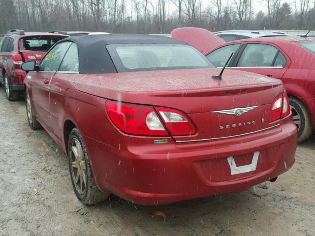 1C3LC55R38N225606 - 2008 CHRYSLER SEBRING TO RED photo 3