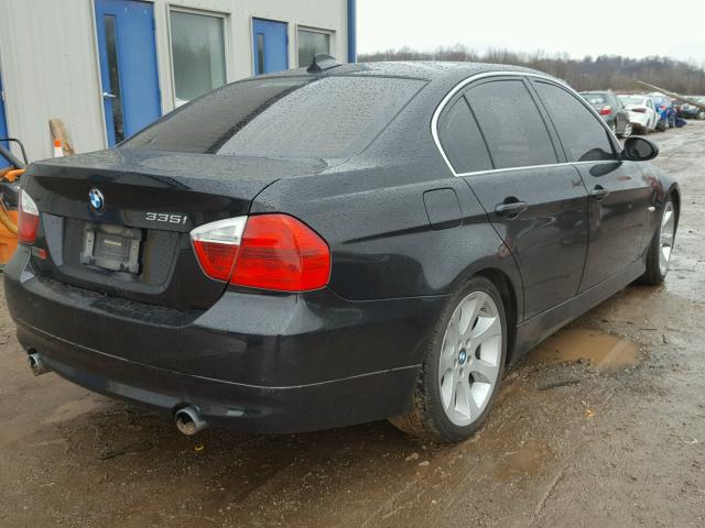 WBAVB73557P101193 - 2007 BMW 335 I BLACK photo 4