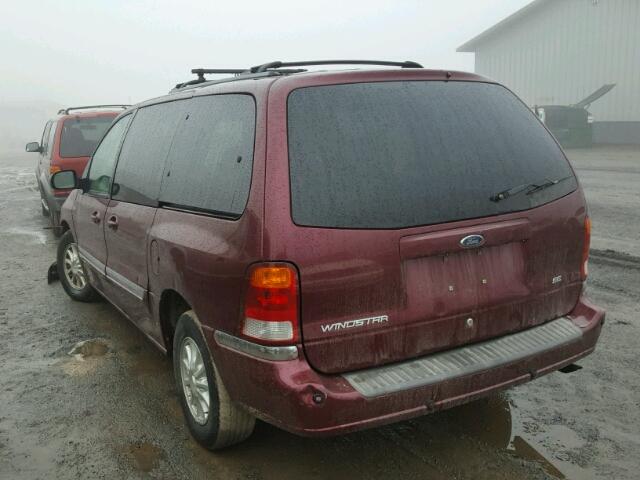 2FMZA5240XBC69749 - 1999 FORD WINDSTAR S BURGUNDY photo 3