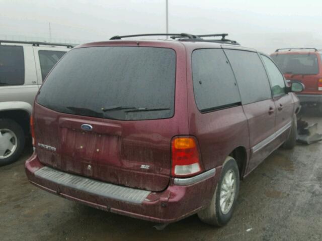 2FMZA5240XBC69749 - 1999 FORD WINDSTAR S BURGUNDY photo 4