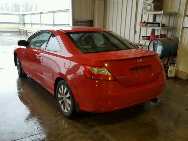 2HGFG11839H536032 - 2009 HONDA CIVIC EX RED photo 3