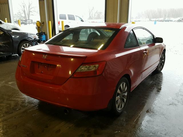 2HGFG11839H536032 - 2009 HONDA CIVIC EX RED photo 4