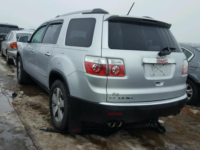 1GKKRRED7CJ146400 - 2012 GMC ACADIA SLT SILVER photo 3