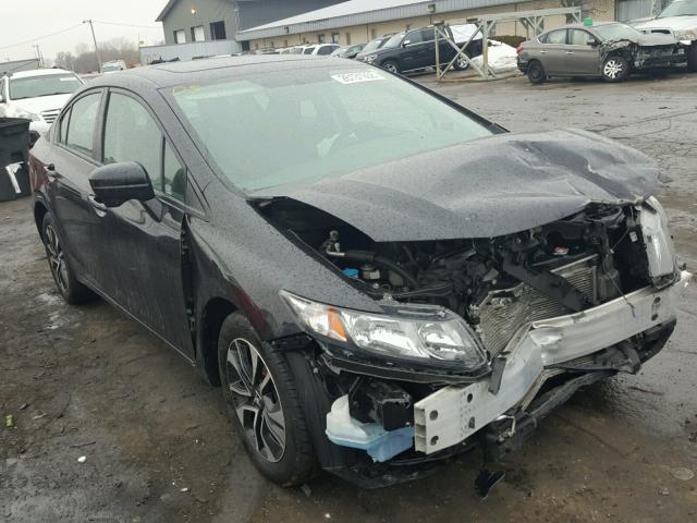 19XFB2F81FE028046 - 2015 HONDA CIVIC EX შავი ფოტო 1