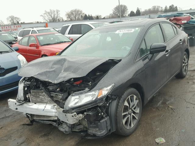 19XFB2F81FE028046 - 2015 HONDA CIVIC EX შავი ფოტო 2