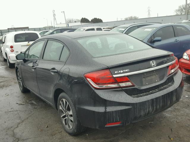19XFB2F81FE028046 - 2015 HONDA CIVIC EX შავი ფოტო 3