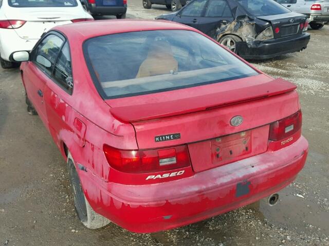 JT2CC52H5T0015742 - 1996 TOYOTA PASEO RED photo 3