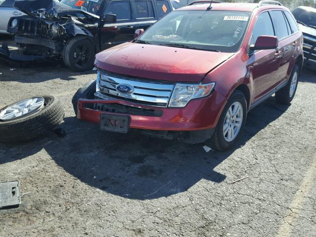 2FMDK38C97BB44372 - 2007 FORD EDGE SEL RED photo 2