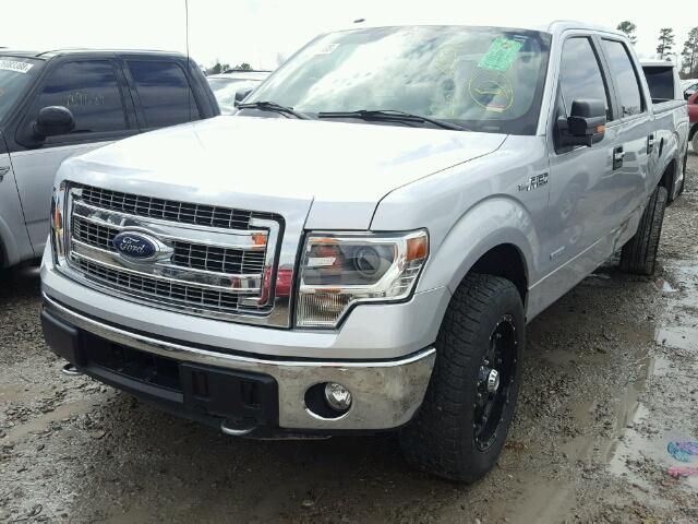 1FTFW1ET0EKF73607 - 2014 FORD F150 SUPER SILVER photo 2