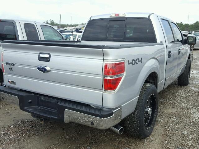 1FTFW1ET0EKF73607 - 2014 FORD F150 SUPER SILVER photo 4