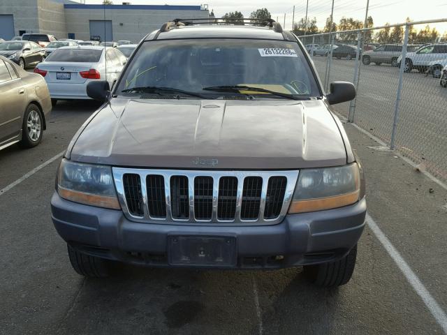 1J4GX48N01C561035 - 2001 JEEP GRAND CHER BROWN photo 9