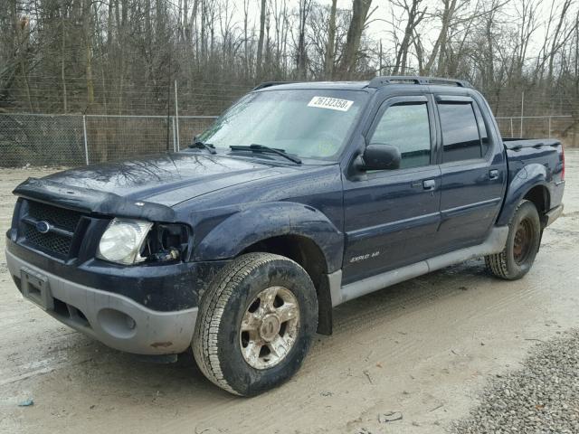 1FMZU77E91UB71986 - 2001 FORD EXPLORER BLUE photo 2