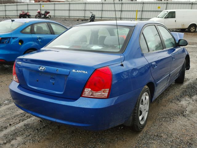 KMHDN46D86U223002 - 2006 HYUNDAI ELANTRA GL BLUE photo 4