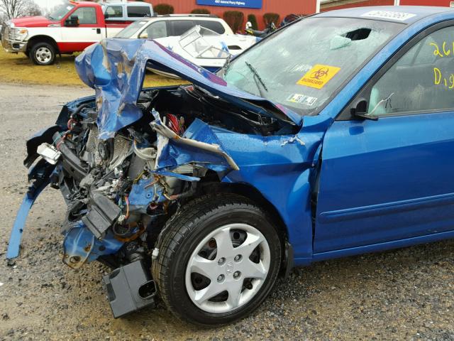 KMHDN46D86U223002 - 2006 HYUNDAI ELANTRA GL BLUE photo 9