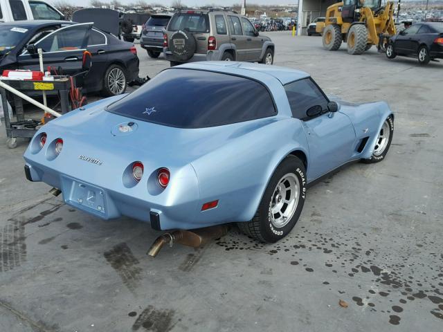 1Z8748S424863 - 1978 CHEVROLET CORVETTE BLUE photo 4