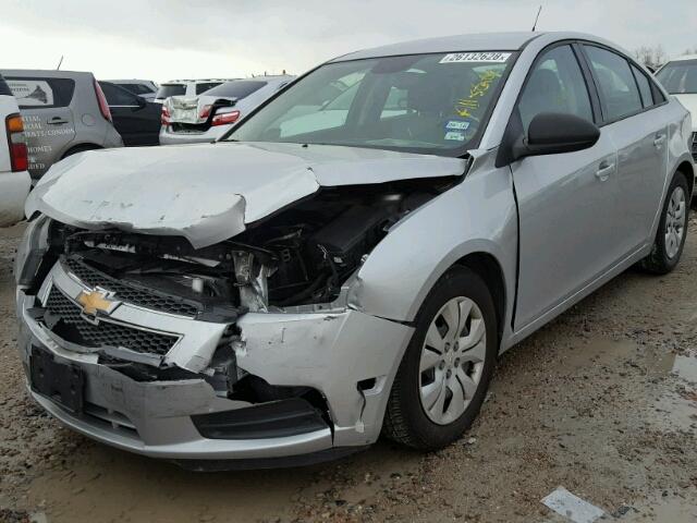 1G1PA5SH0D7226363 - 2013 CHEVROLET CRUZE LS GRAY photo 2