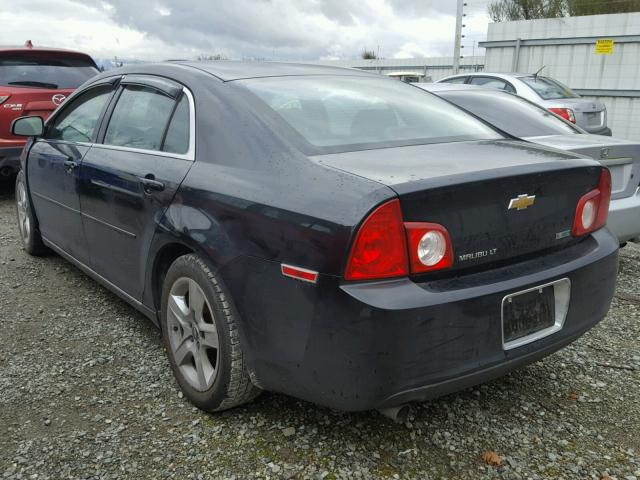 1G1ZC5E04AF250157 - 2010 CHEVROLET MALIBU 1LT BLACK photo 3