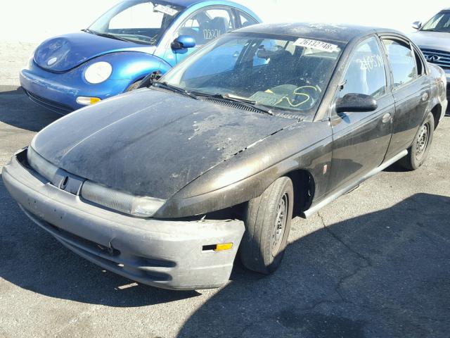 1G8ZH5288VZ185430 - 1997 SATURN SL1 BLACK photo 2