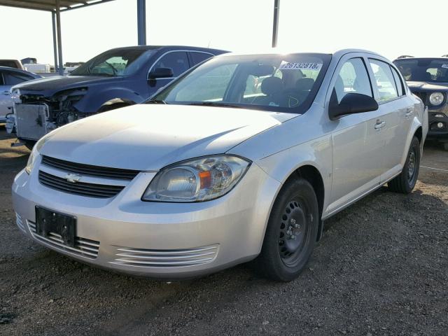 1G1AS58HX97191512 - 2009 CHEVROLET COBALT LS SILVER photo 2